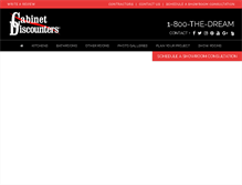 Tablet Screenshot of cabinetdiscounters.com